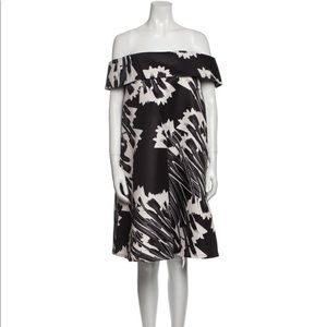 Halston Heritage Printed Knee-Length Dress